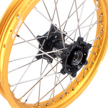 Load image into Gallery viewer, KKE 21 & 19 MX Gold Rims for Suzuki RM125 RM250 1996-2000 Black Hub