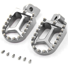 Load image into Gallery viewer, KKE BILLET CNC FOOTPEGS FOR YAMAHA YZ85 YZ125 YZ250 YZ426F YZ450F WR250F WR450F BLUE BLACK SILVER OPTIONAL