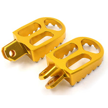 Load image into Gallery viewer, KKE CNC Billet Footpegs for SUZUKI DRZ400 DRZ400E DRZ400S DRZ400SM Gold/Blue/Black