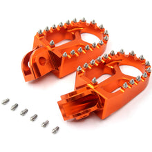 Load image into Gallery viewer, KKE CNC Footpegs for KTM SX SX-F XC XC-F EXC EXC-F 2001-2015 Orange/Blue/Black/Silver