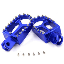 Load image into Gallery viewer, KKE CNC Billet Footpegs for SUZUKI DRZ400 DRZ400E DRZ400S DRZ400SM Gold/Blue/Black