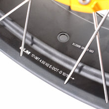 Load image into Gallery viewer, VMX 19" 17" Tubeless Wheels For BMW R1200GS R1200GS Adventure 2013-2020 Gold Hub&Black Rim