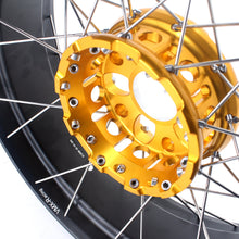Load image into Gallery viewer, VMX 19" 17" Tubeless Wheels For BMW R1200GS R1200GS Adventure 2013-2020 Gold Hub&Black Rim