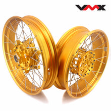 Load image into Gallery viewer, VMX 19inch & 17inch Tubeless Spoked Wheels For BMW R1200GS 2013-2020 R1250GS 2019-2023 Gold Hub & Rim