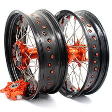 Load image into Gallery viewer, KKE 17Inch CUSH Drive Supermoto Wheels Rims For KTM690 SMC 2007-2011 For KTM690 Enduro R 2008-2022