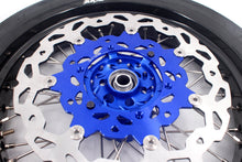 Load image into Gallery viewer, KKE 3.5/4.25*17inch Cush Drive Rims Tires For YAMAHA WR250F 2001-2019 WR450F 2003-2018 Blue Hub