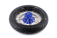 Load image into Gallery viewer, KKE 3.5/4.25*17inch Cush Drive Rims Tires For YAMAHA WR250F 2001-2019 WR450F 2003-2018 Blue Hub