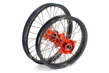 Load image into Gallery viewer, KKE 17"*1.4/14"*1.6 Kid's Big Wheels Rims Fit KTM SX 85 2021-2024 Orange Hub