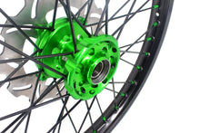 Load image into Gallery viewer, KKE 21/18 Spoked Wheels Rims For KAWASAKI KX125 KX250 2003 2004 2005 Black Spokes