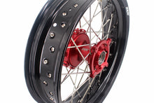 Load image into Gallery viewer, KKE 3.5 & 4.25 Cush Drive Supermoto Rims for HONDA CRF250R/450R 2002-2012 Red&Black