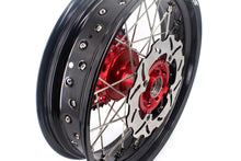 Load image into Gallery viewer, KKE 3.5 & 4.25 Cush Drive Supermoto Rims for HONDA CRF250R/450R 2002-2012 Red&Black With Disc&Sprocket