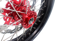 Load image into Gallery viewer, KKE 3.5 & 4.25 Cush Drive Supermoto Rims for HONDA CRF250R/450R 2002-2012 Red&Black With Disc&Sprocket