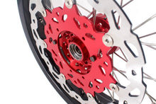 Load image into Gallery viewer, KKE 3.5 & 4.25 Cush Drive Supermoto Rims for HONDA CRF250R/450R 2002-2012 Red&Black With Disc&Sprocket