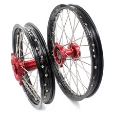Load image into Gallery viewer, KKE 17 & 14 Kids Wheels for Honda CR80R CR80RB 1993-2002 CR85R CR85RB 2003-2008 Red Hub