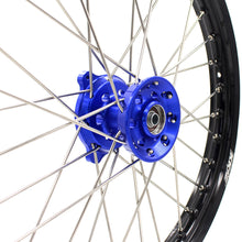 Load image into Gallery viewer, KKE 19 & 16 Kids Wheels fit for Suzuki RM85 RM80 Yamaha YZ80 YZ85 Blue Hub