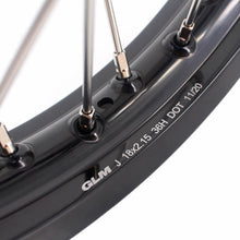 Load image into Gallery viewer, KKE 21 & 18 Enduro Rims for GAS GAS Enduro Bikes 2018-2020 Red CNC Hub