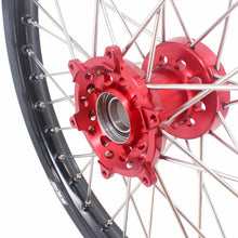 Load image into Gallery viewer, KKE 21 & 18 Enduro Rims for GAS GAS Enduro Bikes 2018-2020 Red CNC Hub