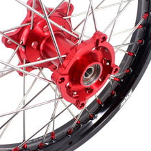Load image into Gallery viewer, KKE 21" 18" OEM Size Motorcycle Alloy Wheels Rims Compatible with HONDA XR650L 1993-2024 Red Nipples