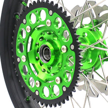 Load image into Gallery viewer, KKE 21 & 19 MX Wheels for Kawasaki KX250F 2019 and 2021 Green Nipple(2020 Excluded)