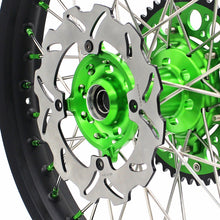 Load image into Gallery viewer, KKE 21 & 19 MX Wheels for Kawasaki KX250F 2019 and 2021 Green Nipple(2020 Excluded)
