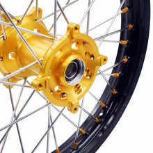 Load image into Gallery viewer, KKE 21 & 18 Enduro Rims for Suzuki RMZ250 2007-2018 RMZ450 2005-2017 Gold Nipple