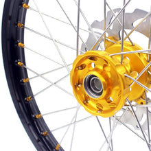 Load image into Gallery viewer, KKE 21 & 18 Enduro Rims for Suzuki RMZ250 2007-2018 RMZ450 2005-2017 Gold Nipple