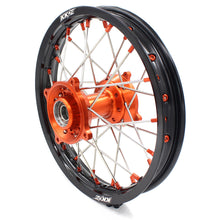 Load image into Gallery viewer, KKE 17"*1.4/14"*1.6 Small Kid's Wheels Rims Set For KTM SX 85 2021-2024 Orange Nipples