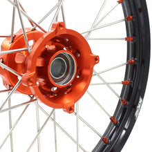 Load image into Gallery viewer, KKE 17"*1.4/14"*1.6 Small Kid's Wheels Rims Set For KTM SX 85 2021-2024 Orange Nipples