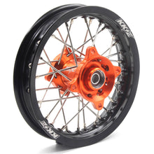 Load image into Gallery viewer, KKE 12/10 MIni Kid's Wheels For KTM SX50 2014-2023 GAS GAS MC50 2021-2023 Dirtbikes Orange Hub