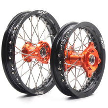 Load image into Gallery viewer, KKE 12/10 MIni Kid's Wheels For KTM SX50 2014-2023 GAS GAS MC50 2021-2023 Dirtbikes Orange Hub