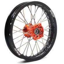 Load image into Gallery viewer, KKE 12/10 MIni Kid's Wheels For KTM SX50 2014-2023 GAS GAS MC50 2021-2023 Dirtbikes Orange Hub