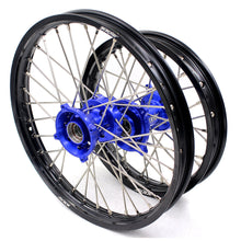 Load image into Gallery viewer, KKE 17"*1.4/14"*1.6 Spoked Kid's Big Wheels Rims Fit KTM SX 85 2003-2020 Husqvarna TC 85 2014-2020 Blue Hub