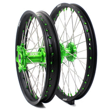 Load image into Gallery viewer, KKE 21 & 19 MX Wheels for Kawasaki KX250F 2019 and 2021 Green Nipple(2020 Excluded)