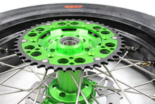 Load image into Gallery viewer, KKE 17inch KX450 KX450X KX250F 2020 KX450F 2019-2021 KX450 2019-2023 For KAWASAKI Supermoto Rims CST Tires Green