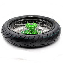 Load image into Gallery viewer, KKE 17inch KX250F 2006-2019 KX450F 2006-2018 For KAWASAKI Supermoto Rims CST Tires