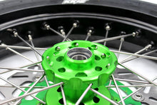 Load image into Gallery viewer, KKE 17inch KX450 KX450X KX250F 2020 KX450F 2019-2021 KX450 2019-2023 For KAWASAKI Supermoto Rims CST Tires Green