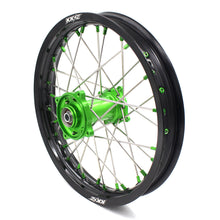 Load image into Gallery viewer, KKE 17/14 For KAWASAKI KX85 KX80 KX100 KLX140/L Big Kid's Wheels Rim Green Nipples