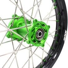 Load image into Gallery viewer, KKE 17/14 For KAWASAKI KX85 KX80 KX100 KLX140/L Big Kid's Wheels Rim Green Nipples