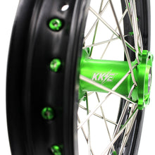Load image into Gallery viewer, KKE 17/14 For KAWASAKI KX85 KX80 KX100 KLX140/L Big Kid's Wheels Rim Green Nipples