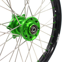 Load image into Gallery viewer, KKE 17/14 For KAWASAKI KX85 KX80 KX100 KLX140/L Big Kid's Wheels Rim Green Nipples