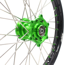Load image into Gallery viewer, KKE 17/14 For KAWASAKI KX85 KX80 KX100 KLX140/L Big Kid's Wheels Rim Green Nipples