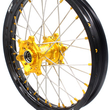 Load image into Gallery viewer, KKE 21 & 19 MX Dirt Bike Rims For SUZUKI RM125 2001-2007 RM250 2008 Gold Nipple
