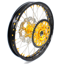 Load image into Gallery viewer, KKE 21 & 19 MX Dirt Bike Rims For SUZUKI RM125 2001-2007 RM250 2008 Gold Nipple