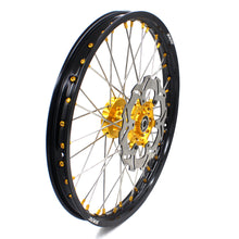 Load image into Gallery viewer, KKE 21 & 19 MX Dirt Bike Rims For SUZUKI RM125 2001-2007 RM250 2008 Gold Nipple