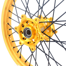 Load image into Gallery viewer, KKE 21 & 19 Gold Rims For Suzuki RM125 2001-2007 RM250 2001-2008 Off Road Wheels