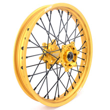 Load image into Gallery viewer, KKE 21 & 19 MX Gold Wheels for Suzuki RM125 RM250 1996-2000 Black Spoke