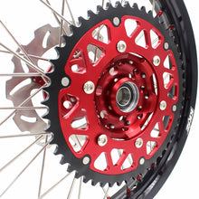 Load image into Gallery viewer, KKE 21 & 19 Wheels for Suzuki RMZ250 2007-2025 RMZ450 2005-2025 Red Nipples
