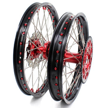 Load image into Gallery viewer, KKE 21 & 19 Wheels for Suzuki RMZ250 2007-2025 RMZ450 2005-2025 Red Nipples