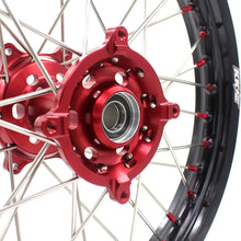 Load image into Gallery viewer, KKE 21 & 19 Wheels for Suzuki RMZ250 2007-2025 RMZ450 2005-2025 Red Nipples