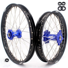 Load image into Gallery viewer, KKE 21 & 18 Enduro Rims for TM EN MX SMR 125-300 Blue Hub Black Rims